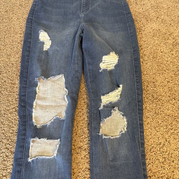 FIT JEANS Fitjeans Women’s S Regular V2 Super Ripped High Waisted Azure‎ Bluex - Picture 3 of 12